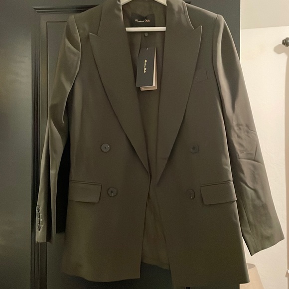 Massimo Dutti Jackets & Blazers - NWT Massimo Dutti Mock Double Breasted Suit Blazer